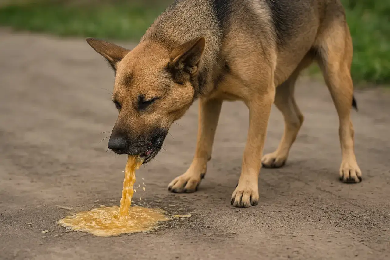 pies wymiotujący po zjedzeniu rośliny, objawy zatrucia u psa
